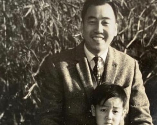 陶傑與父親。陶傑FB