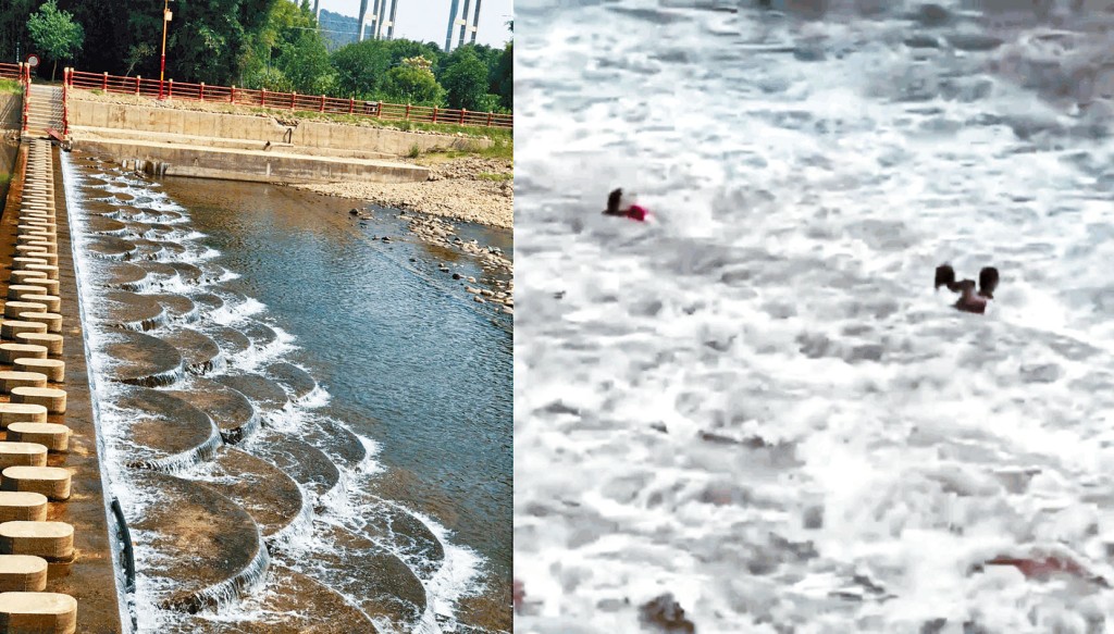 雅安魚鱗壩河水暴漲沖走多人。