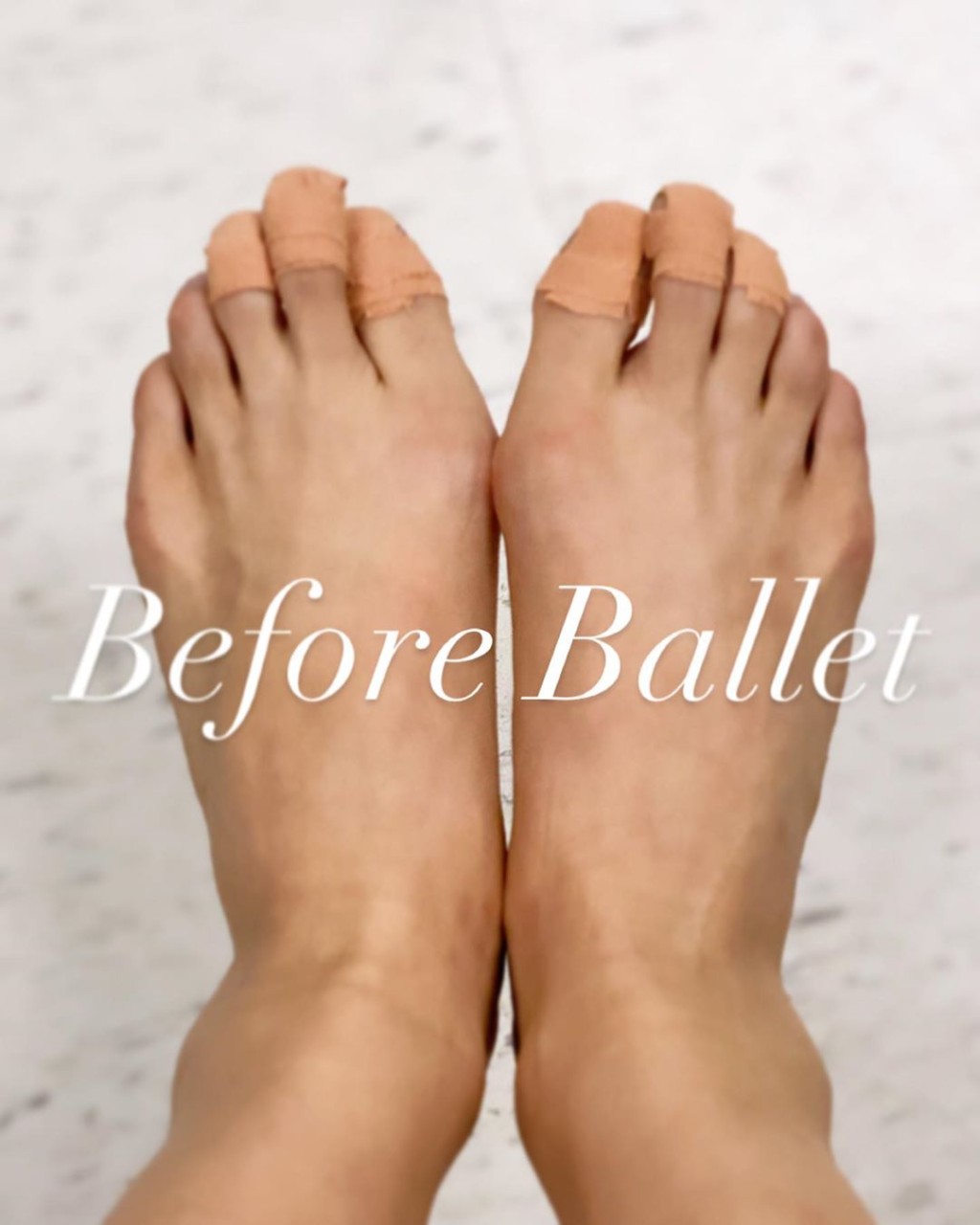 拍攝前，Candice影低仍是白白滑滑的一雙腳。