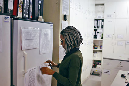 愛滋試驗疫苗儲存在雪櫃內。