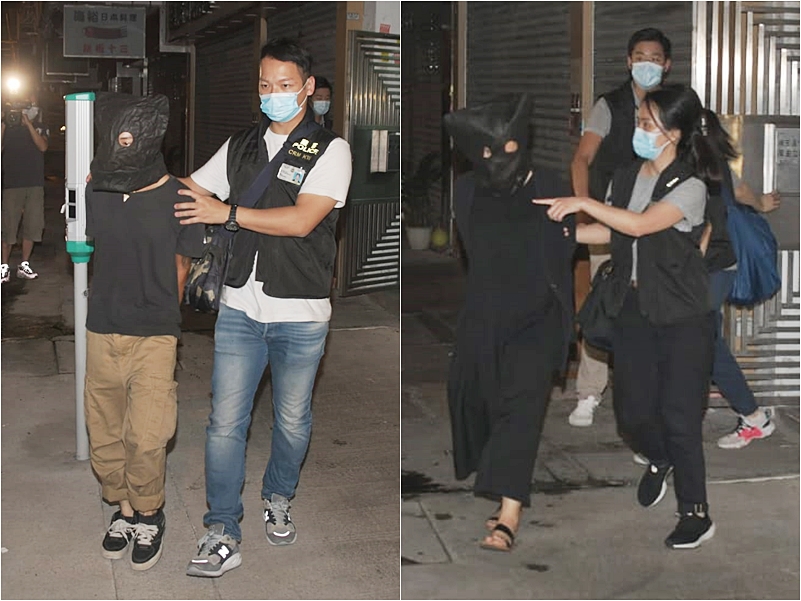 單位內1男1女涉嫌無牌管有槍械及藏有違禁武器被捕。