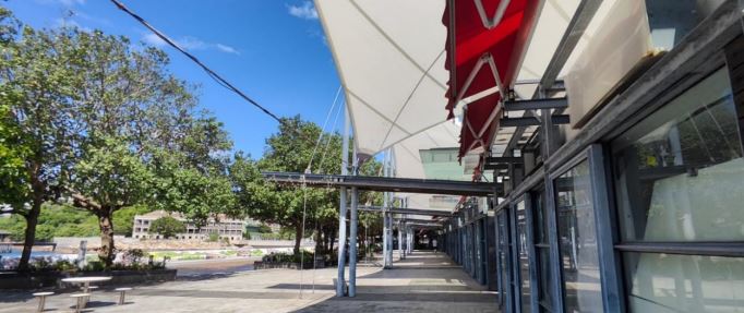 赤柱海濱小賣亭現況。食環署文件