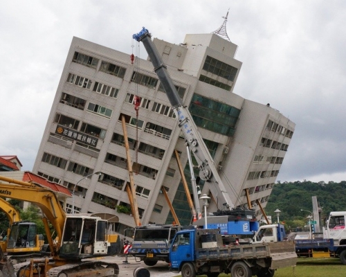 台灣花蓮地震雲翠大樓倒塌建造商等3人遭起訴。網上圖片