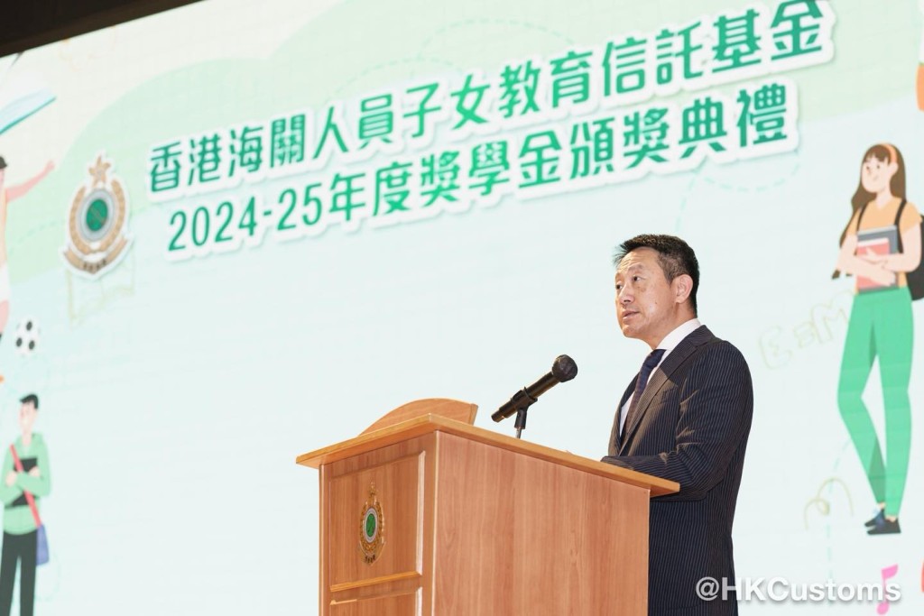 香港海關關長陳子達。香港海關FB圖片 香港海關關長陳子達。香港海關FB圖片