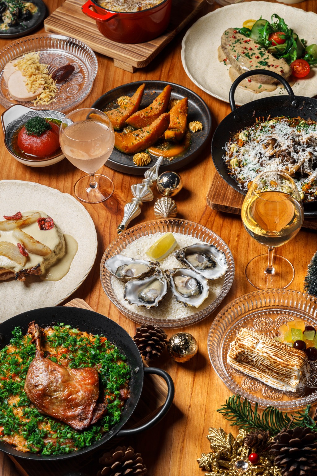 NOIR Modern Bistro 的節日餐飲，以現代手法為經典注入新意。