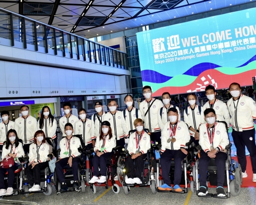 香港代表團團長胡小玲讚揚港隊於東京殘奧會表現出色。資料圖片