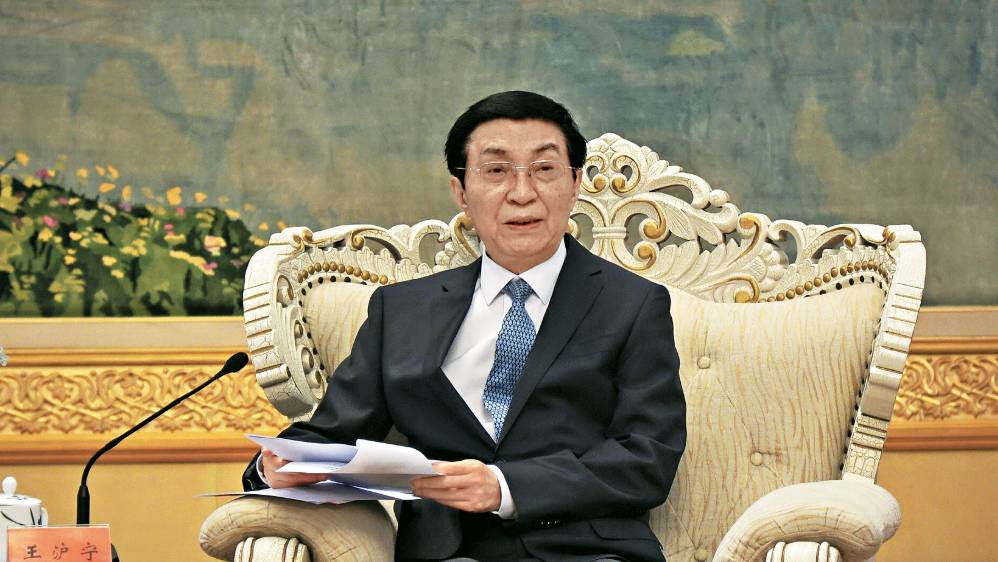 王滬寧今日起訪問北韓。中央社