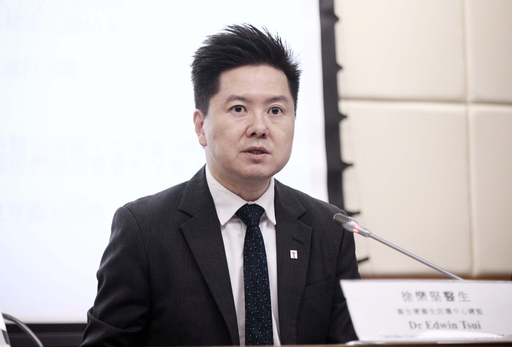 衞生防護中心總監徐樂堅。陳浩元攝 衞生防護中心總監徐樂堅。陳浩元攝