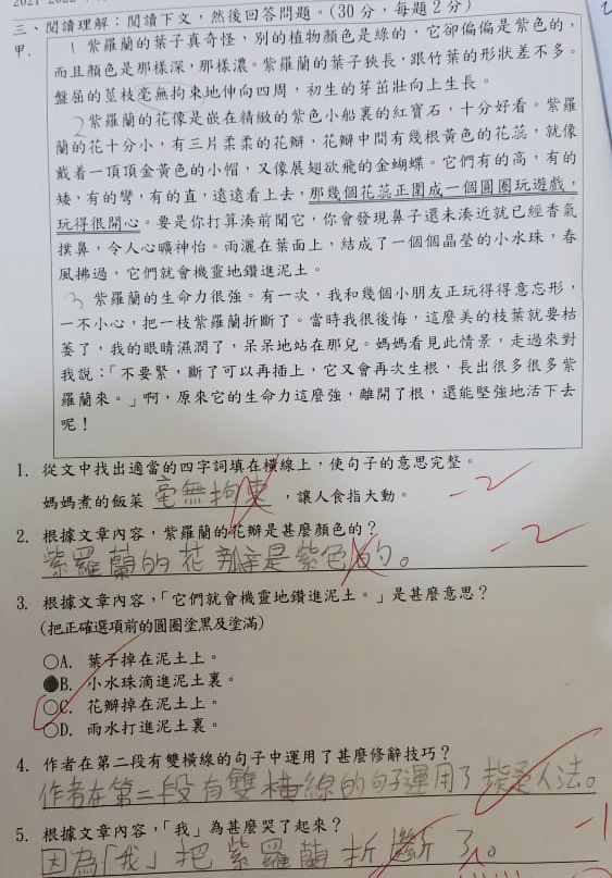 多閱讀可提升中文科閱讀理解的成績。(圖片來源:受訪者提供) 多閱讀可提升中文科閱讀理解的成績。(圖片來源:受訪者提供)