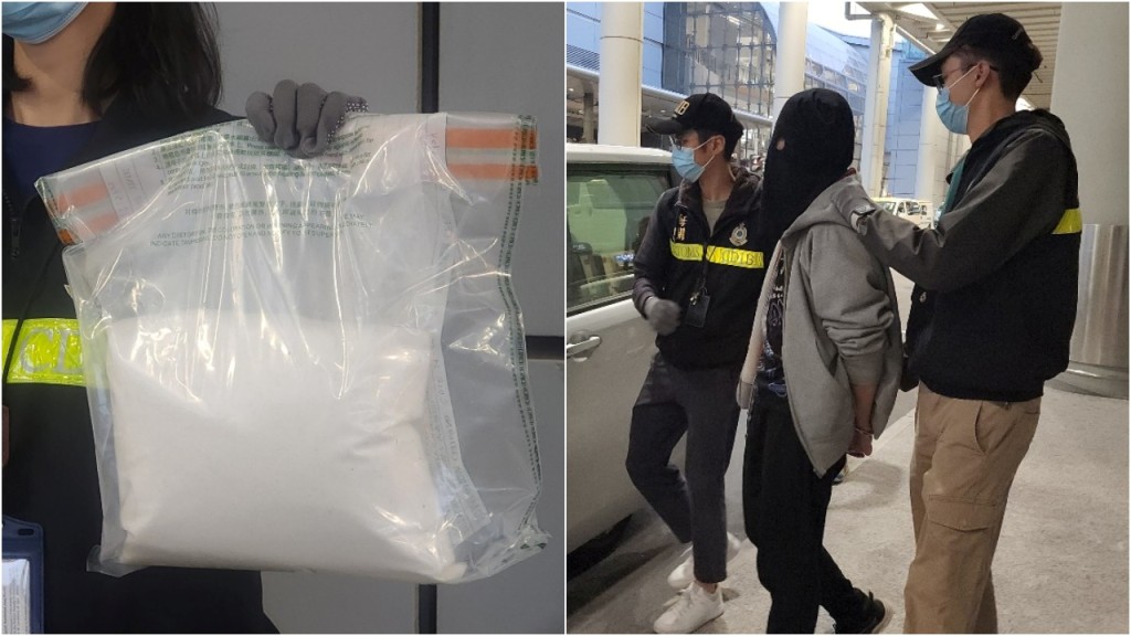 丹麥返港無業男收酬販毒被捕 行李藏570萬元K仔 以狗糧咖啡掩飾
