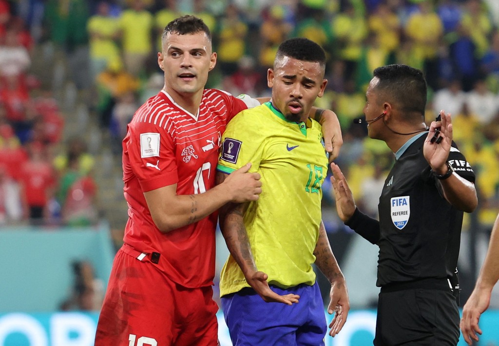 格列沙加及捷西斯兩位阿仙奴球員在世界盃交手。Reuters