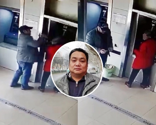退伍軍人劉振輝(小圖)成功阻止一名陌生老婦被騙。網圖