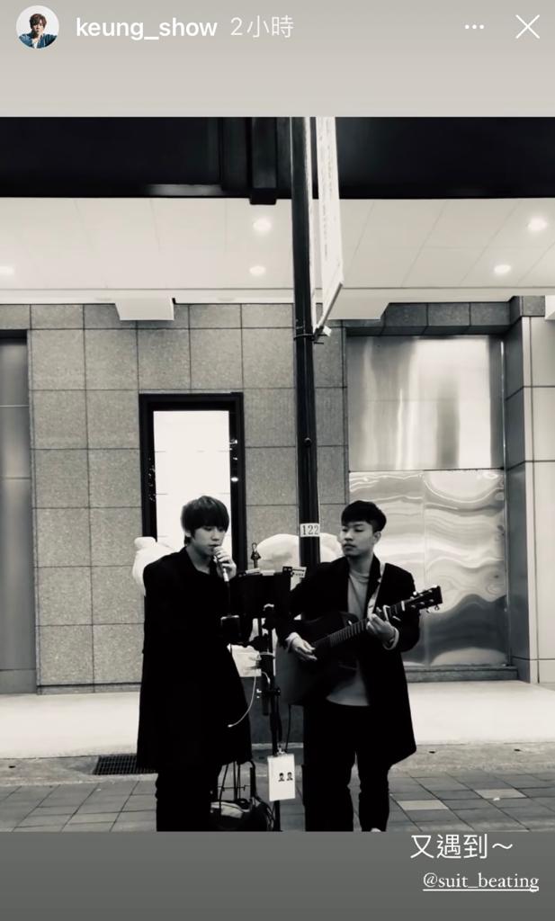 姜濤在台北街頭Busking。