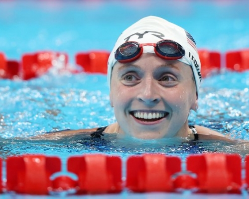 莉迪絲姬奪女子800米自由泳金牌。網上圖片