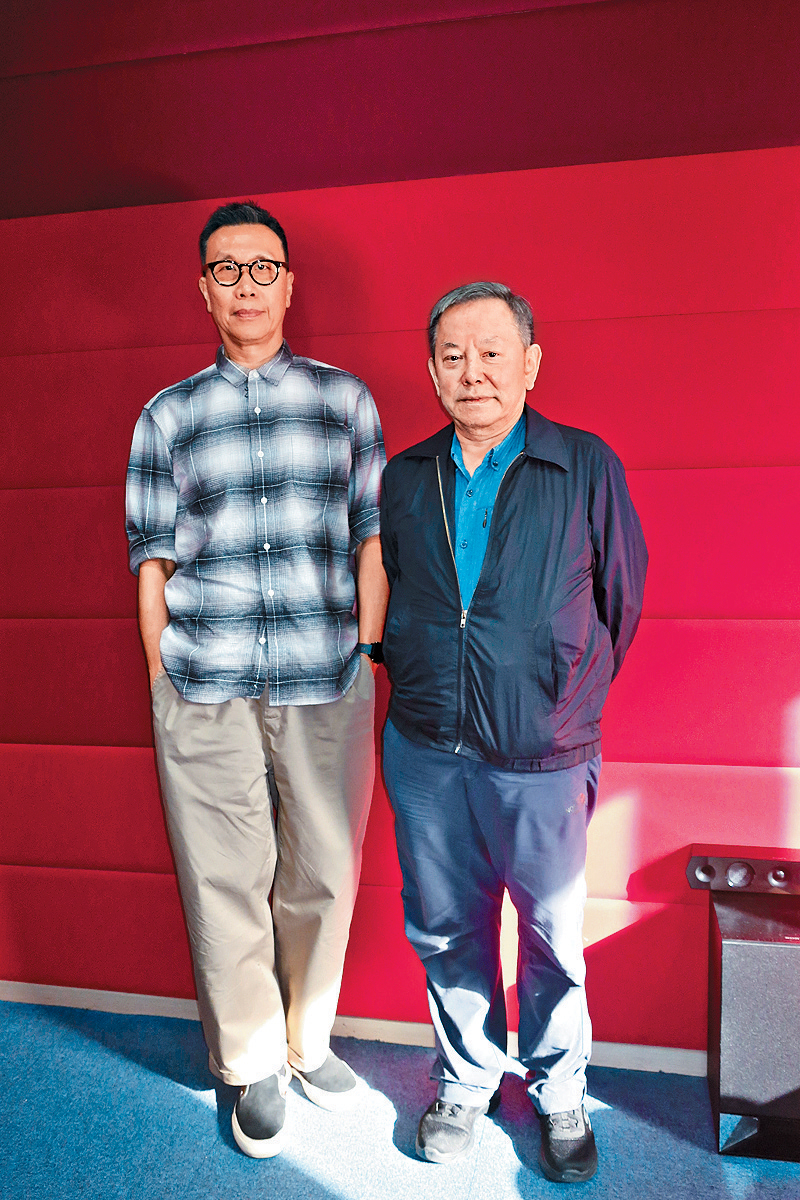 (左起)《焚城》導演潘耀明及監製江志強, 一起為電影宣傳。