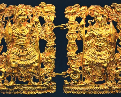巴克特里亞寶藏有大量精美黃金製品。互聯網圖片