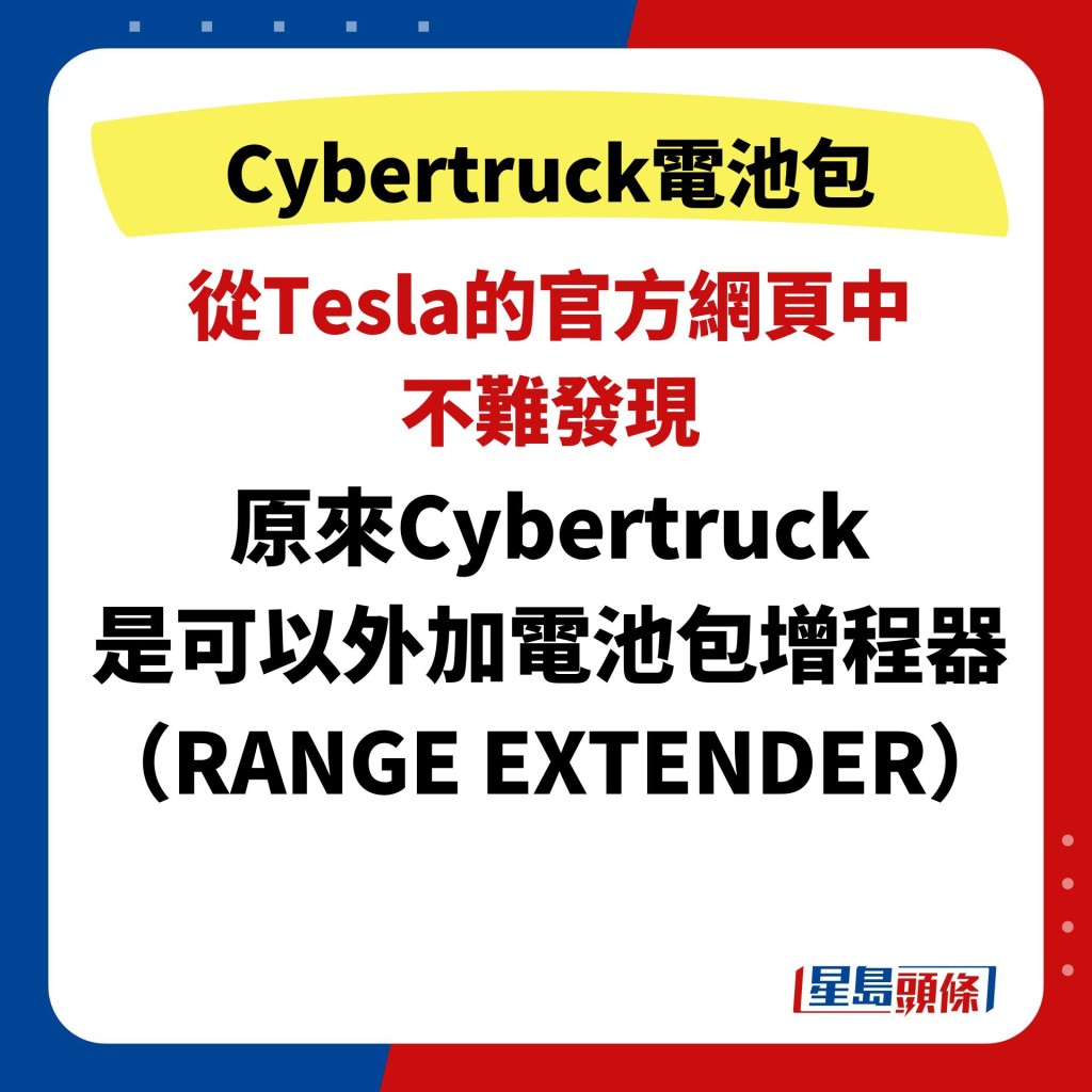 原来Cybertruck 是可以外加电池包增程器（RANGE EXTENDER）