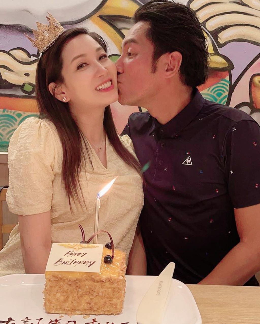 張頴康與太太未曾合作過,只是在公司巧遇,之後力追。