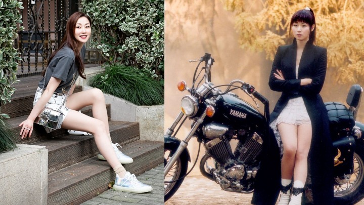 萬綺雯長腿一對長腿靚足咁多年。
