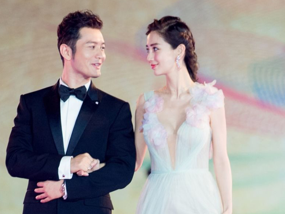Angelababy與黃曉明非常保護囝囝。