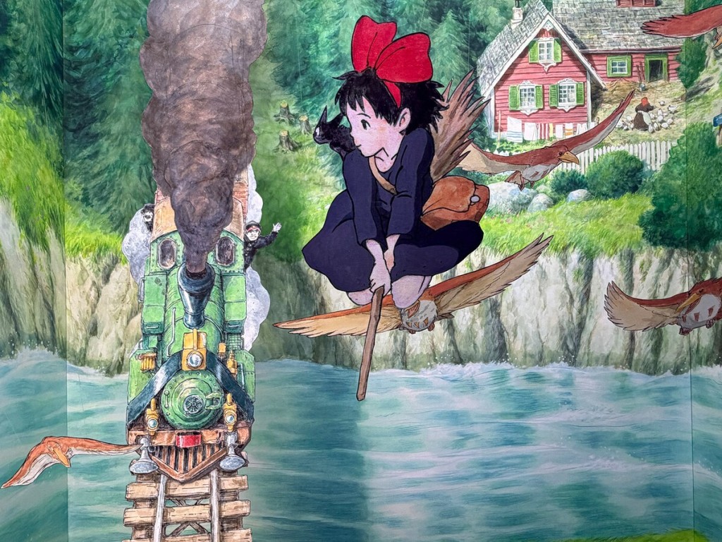 宮崎駿全手繪立體紙雕裝置，重現吉卜力動畫經典場面。X@eiga_natalie