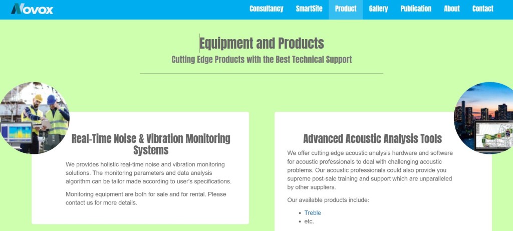 諾和工程在官網聲稱提供實時震動監測系統。