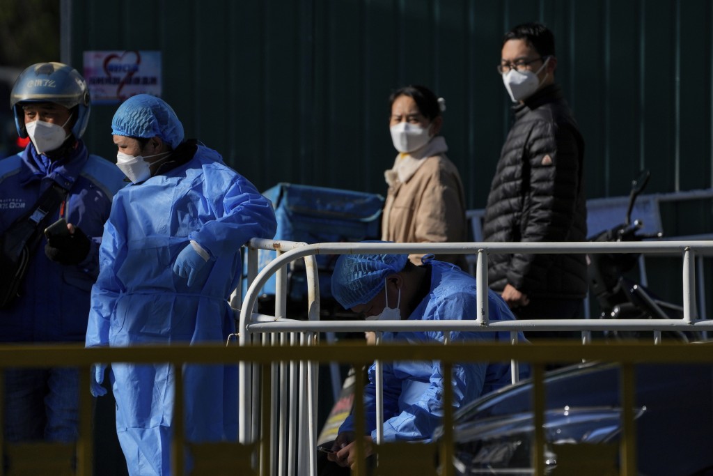 北京新增237宗本土確診病例，170宗本土無症狀感染。AP