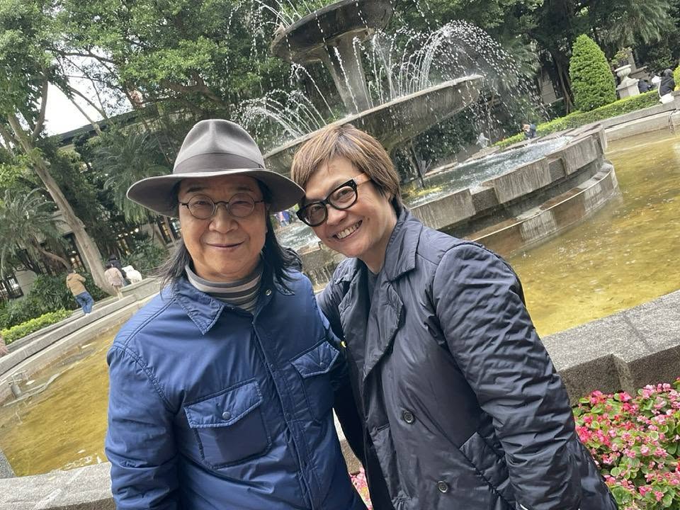 倫潔瑩與丈夫鶼鰈情深。 倫潔瑩與丈夫鶼鰈情深。