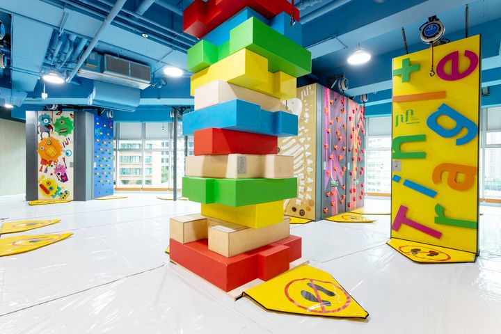 荃灣Triangle Plus攀爬樂園，佔地約三萬平方呎。