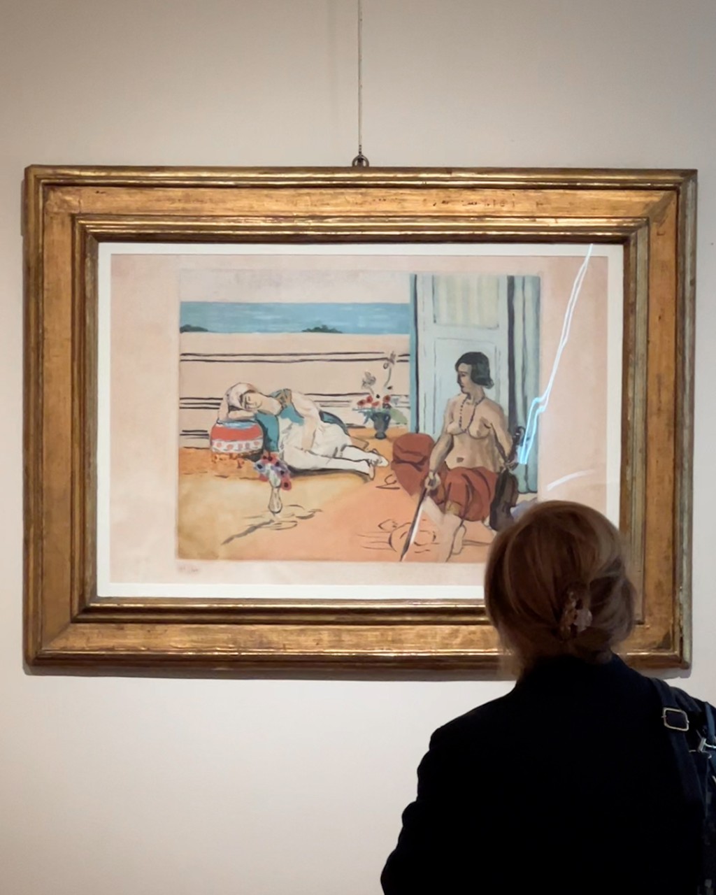 野兽派大师马蒂斯作品《露台上的宫女》亦失窃。Magnani Rocca Foundation