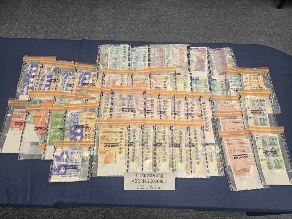 警方展示證物。警方提供