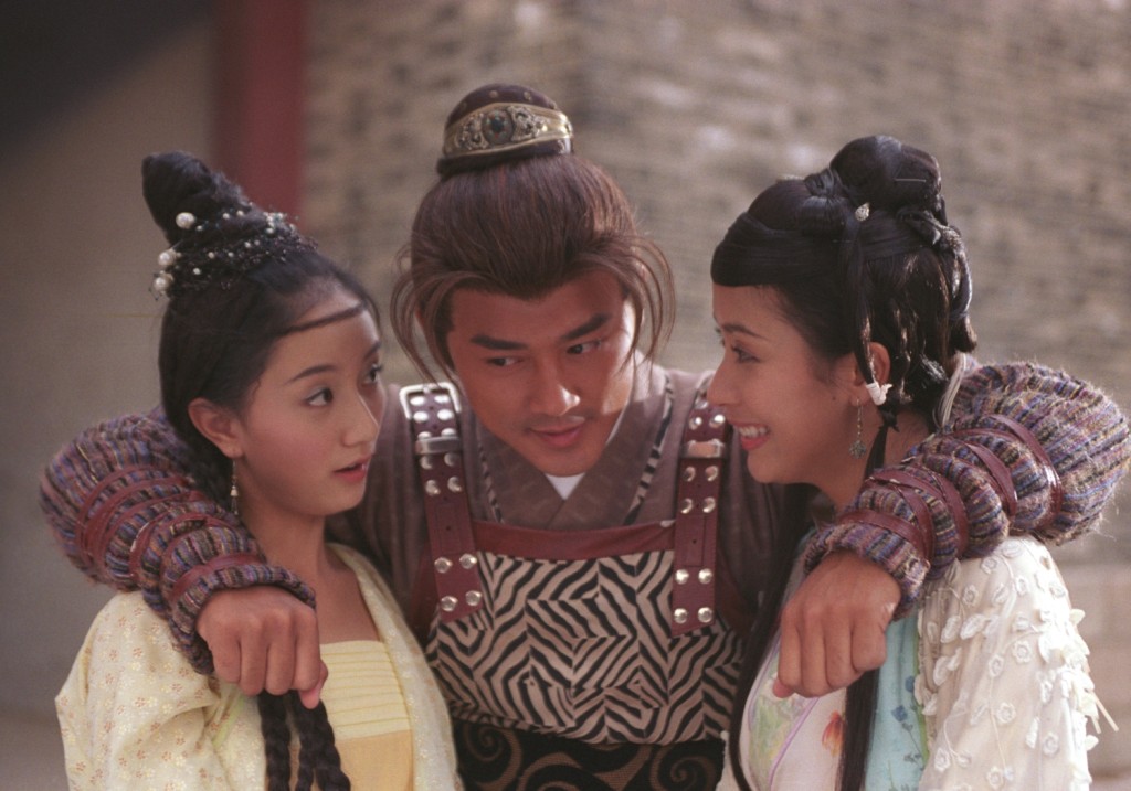 李倩（左）曾參與2004年播出的劇集《大唐雙龍傳》。
