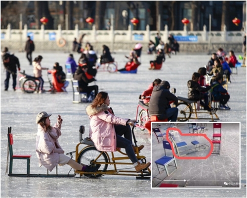 涉事冰場的雪橇現已全部封存。