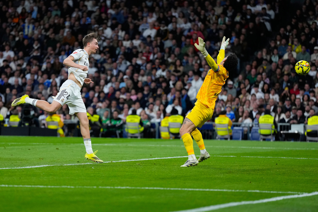 皇馬大勝艾爾切。美聯社