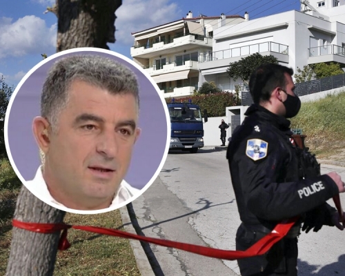 希臘著名記者卡拉瓦茲（小圖）周五遭槍手殺害。AP圖片（小圖為網圖）