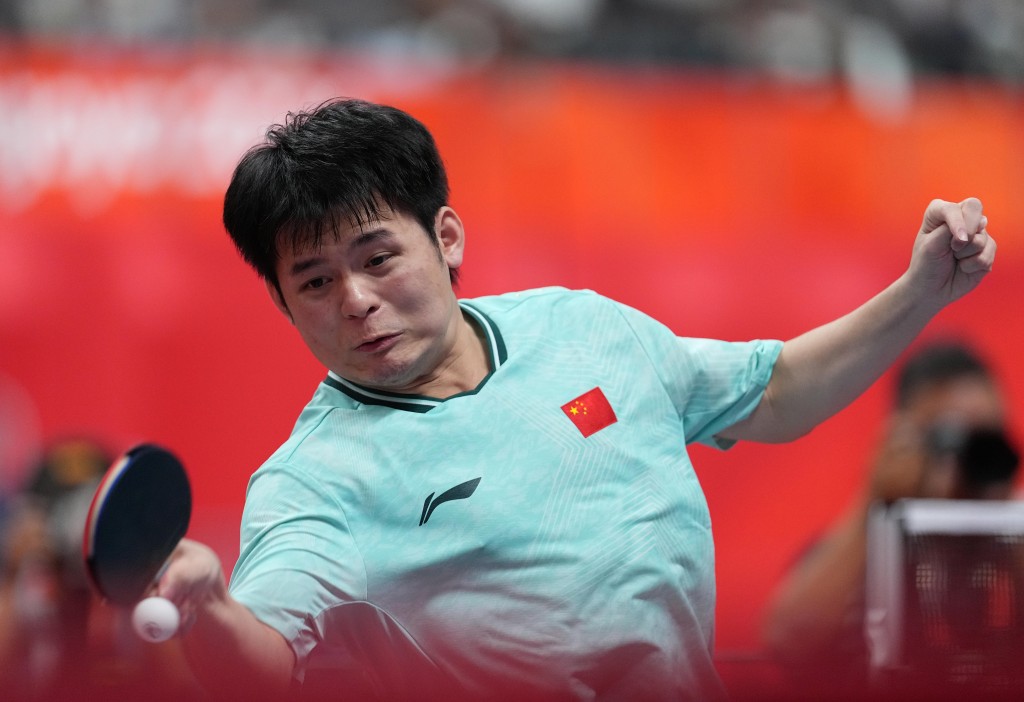林詩棟以局數4：3險勝林昀儒晉身決賽。新華社