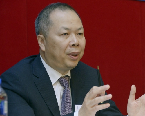 传中铁建董事长陈奋健堕楼亡。资料图片