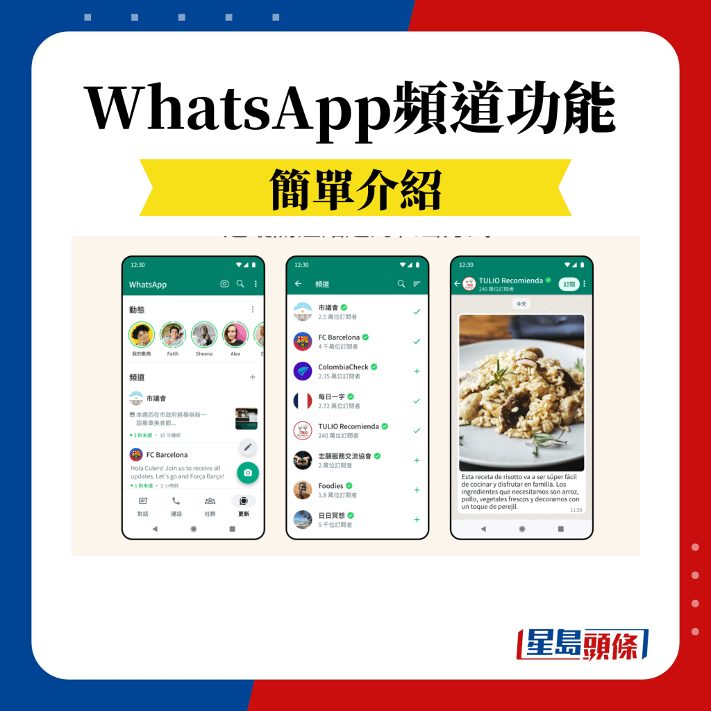 WhatsApp全新頻道功能介紹