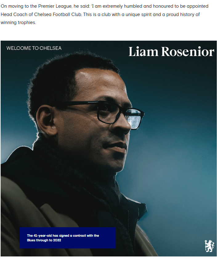 車路士與羅仙尼亞簽約6年。車路士官網截圖 車路士與羅仙尼亞簽約6年。車路士官網截圖