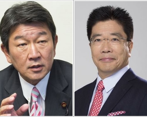 茂木敏充(左)及加藤勝信(右)在黨內各有支持者。twitter