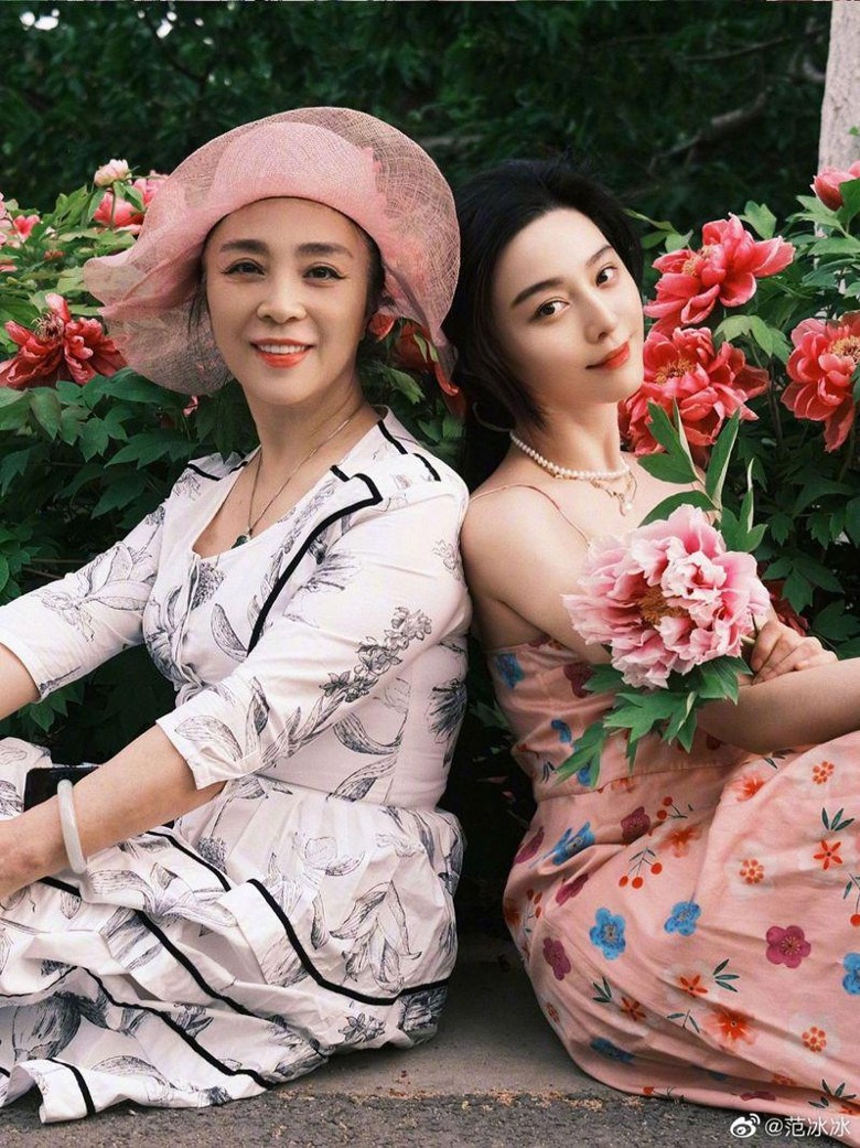 范冰冰與媽媽感情要好。