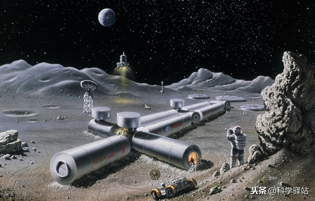 中国月球基地概念图。