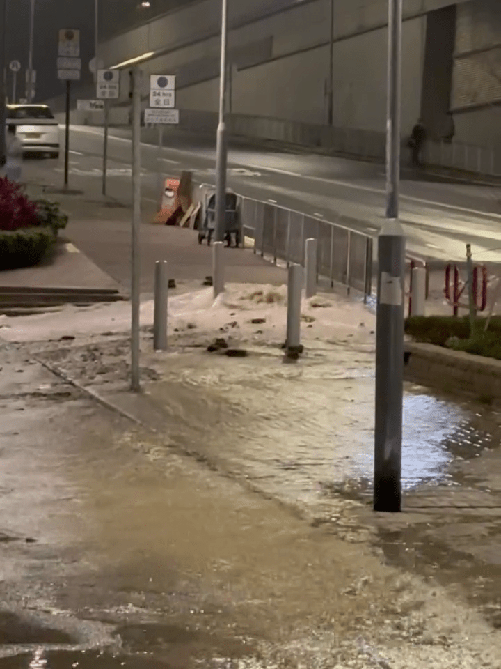 现场为将军澳翠岭路行人路近调景岭地铁站。FB： Can Chung@将军澳主场