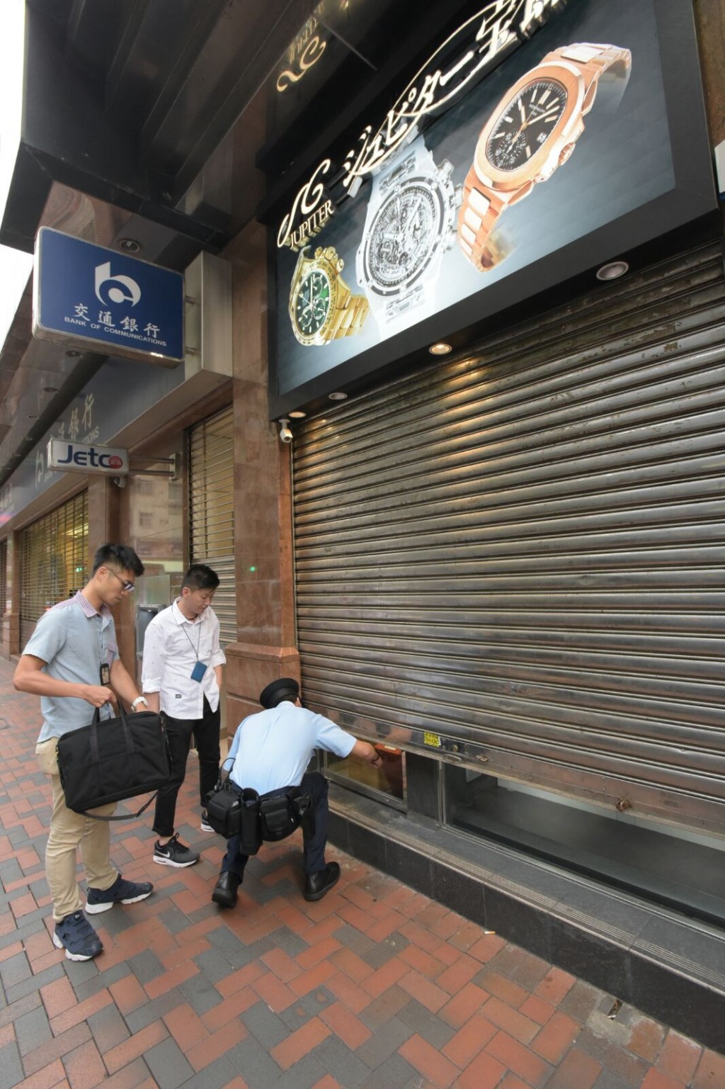 警方到場調查。黃文威攝