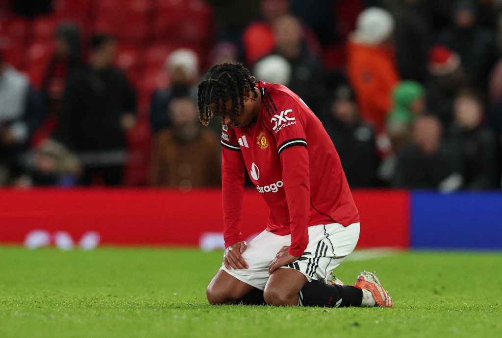 曼聯球員賽後非常失望。路透社