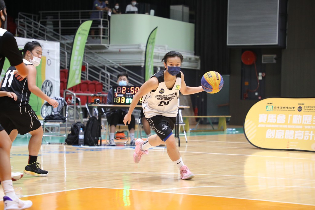 「Y-League」三人籃球總決賽女子組由CUBE A封后，表現出色的林卓盈當選MVP。相片由公關提供