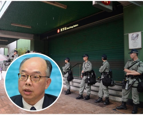 陳帆(小圖)指港鐵關閉車站逼不得已。資料圖片