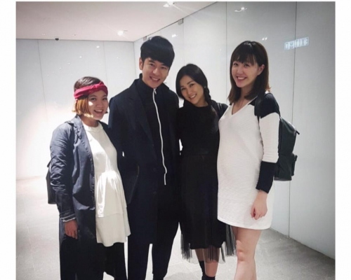 許廷鏗約Kay、Jinny同化妝師3個大肚婆一齊食飯。