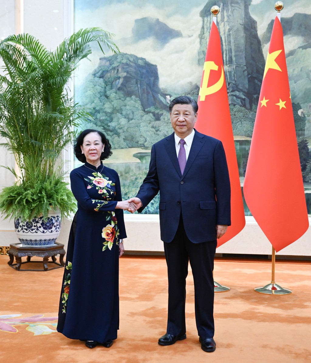 张氏梅2023年4月访问北京，获国家主席习近平接见。 新华社