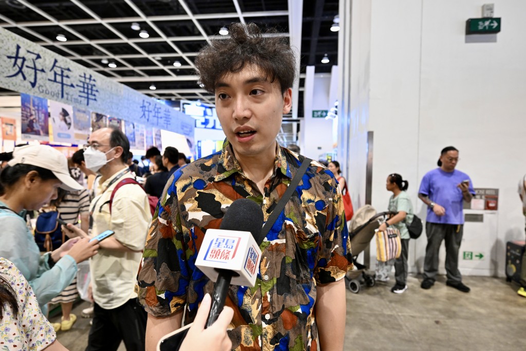 黃先生認為今年入場安排順暢。劉駿軒攝 黃先生認為今年入場安排順暢。劉駿軒攝